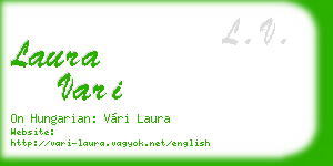 laura vari business card